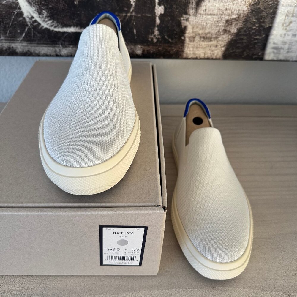 NIB Rothy's The City Slip On Sneaker - White - 9.5